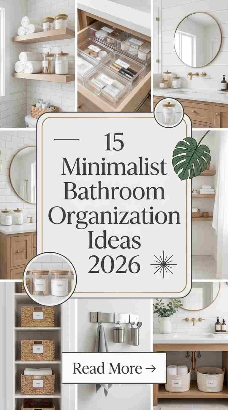 15 Minimalist Bathroom Organization Ideas 2026For A Calm Clutter Free Space