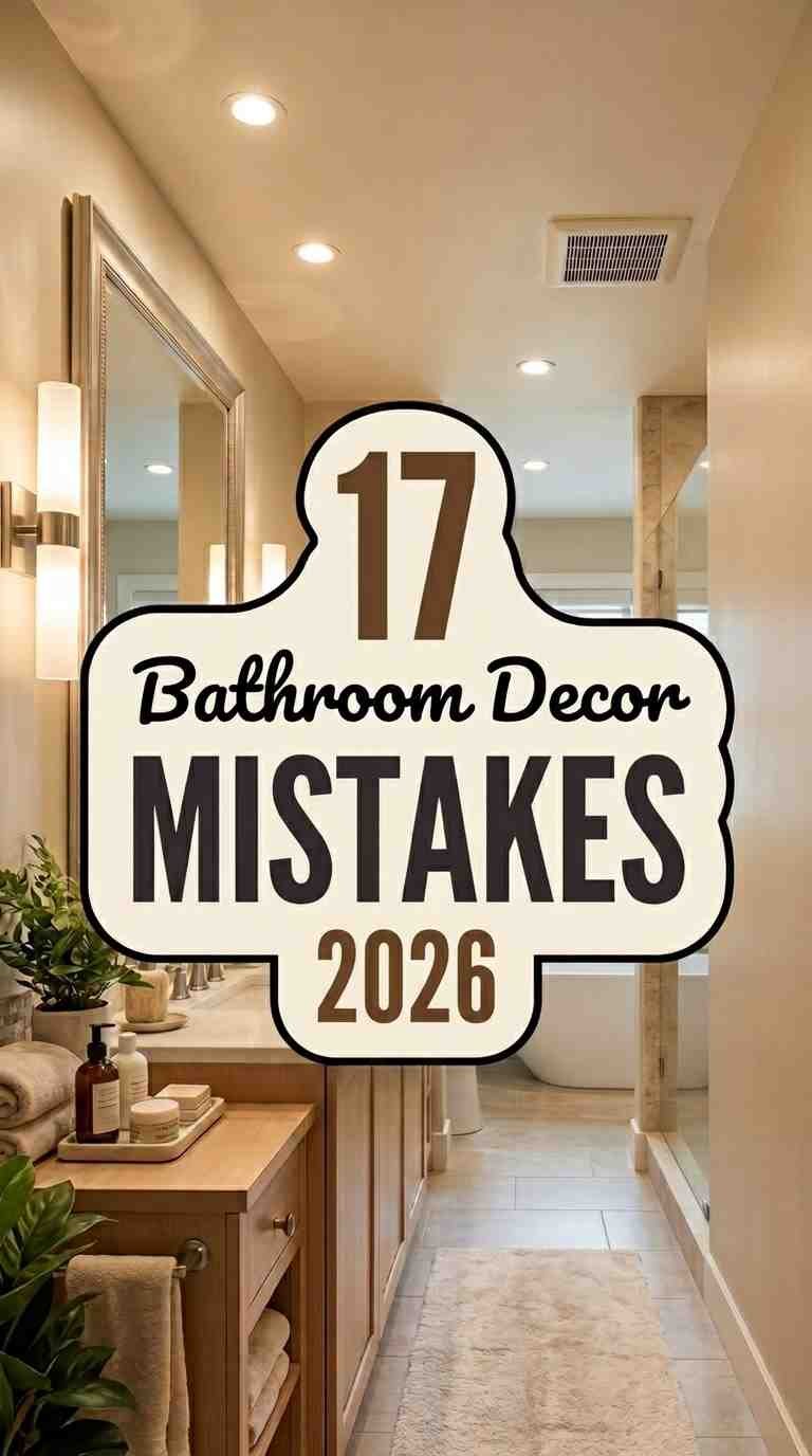 17 Bathroom Decor 2026 Mistakes That Make Your Space Look Cheap And Fixes