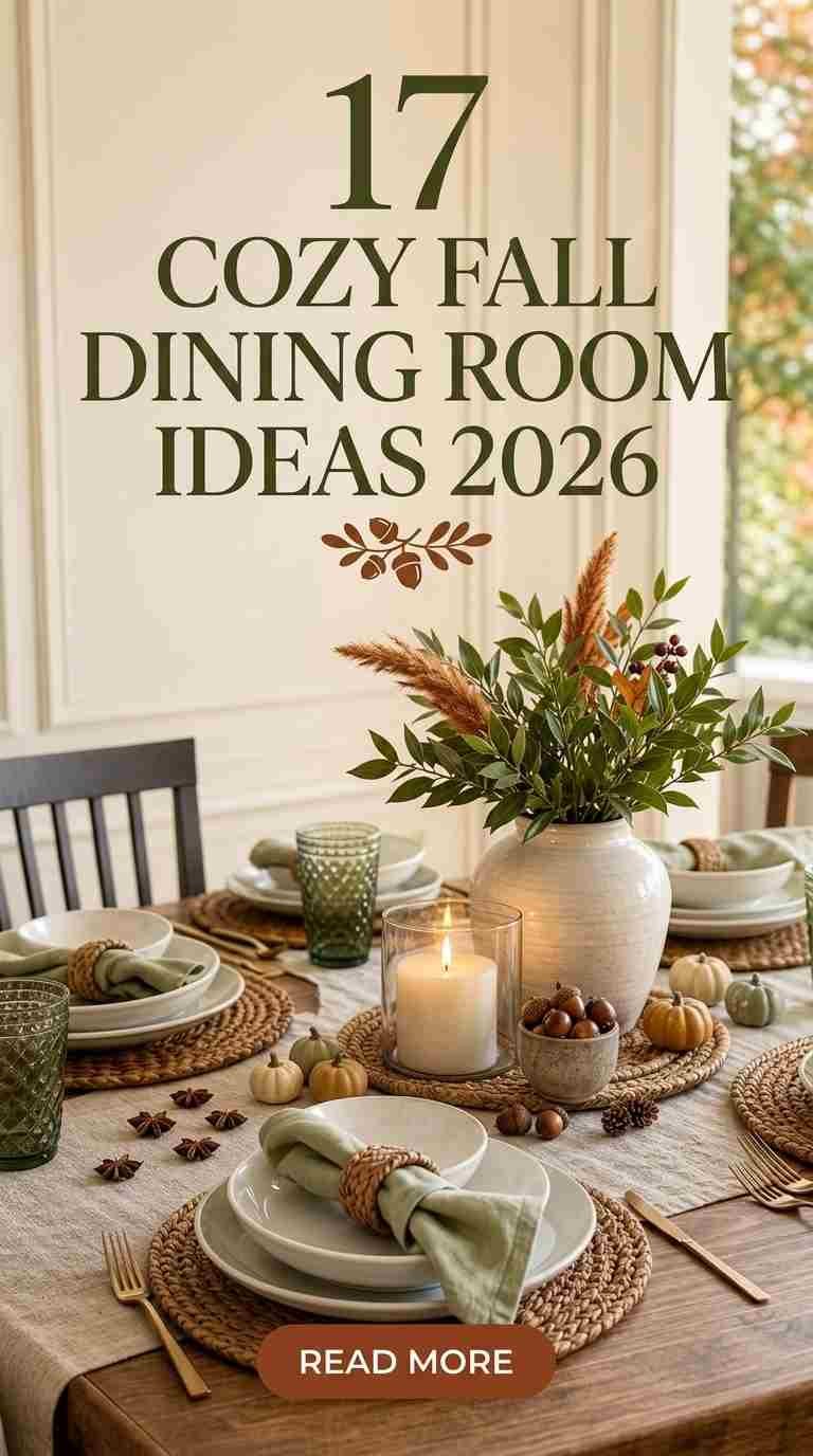 17 Cozy Fall Dining Room Ideas 2026 You’ll Love