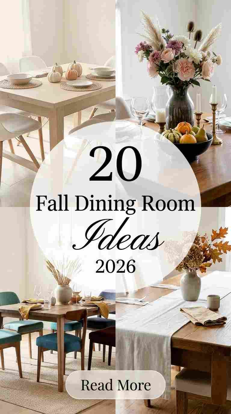 20 Fall Dining Room Ideas 2026 That Make Your Home Feel Cozy