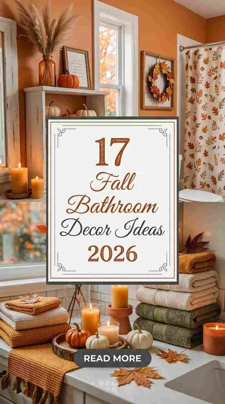 17 Fall Bathroom Decor Ideas 2026 That Make Your Space Feel Instantly Cozy