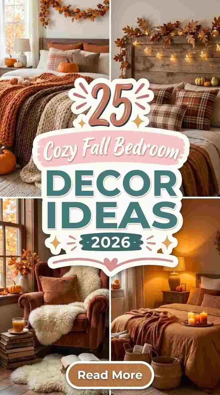 25 Cozy Fall Bedroom Decor Ideas 2026 You’ll Want to Copy