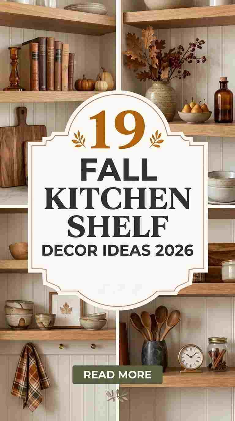 19 Fall Kitchen Shelf Decor Ideas 2026 to Try This Autumn