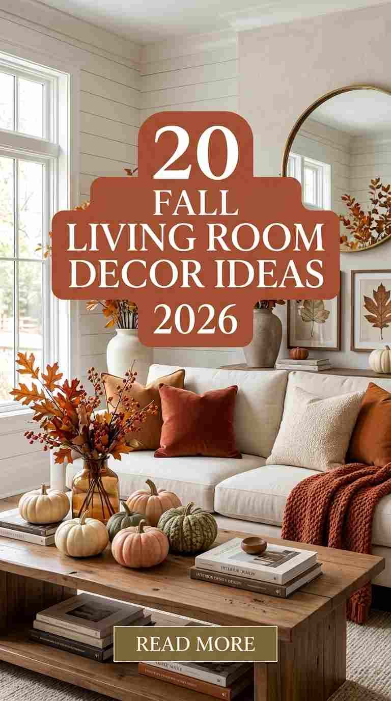 20 Fall Living Room Decor Ideas 2026 You’ll Love This Season