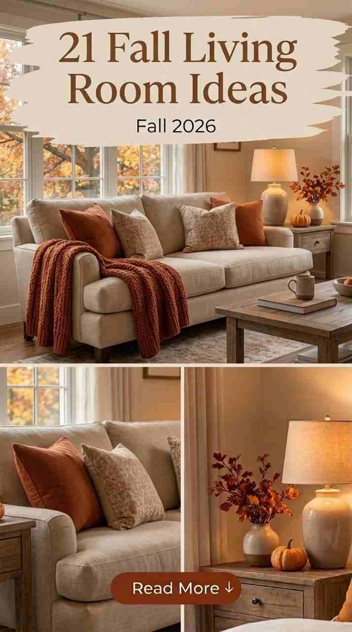 21 Fall Living Room Ideas 2026 to Make Your Home Feel Cozy