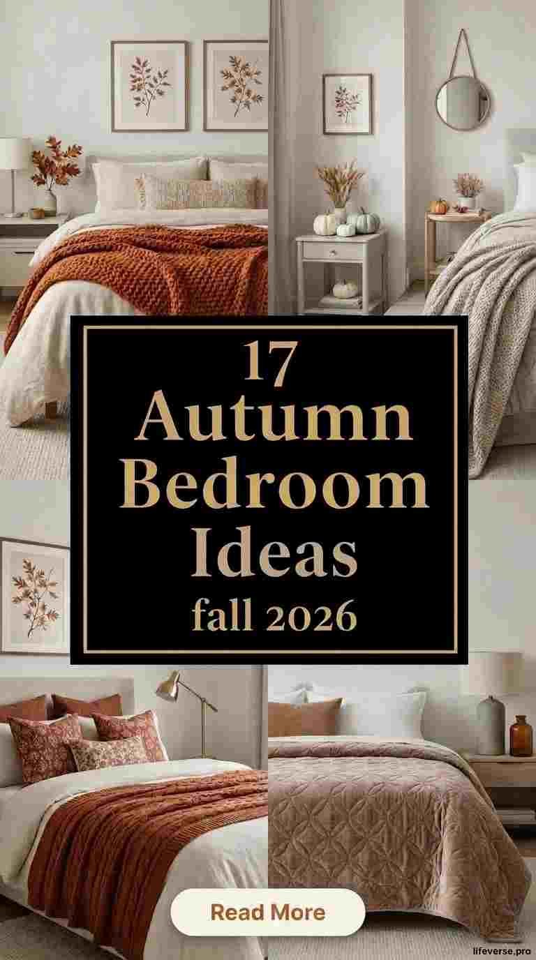17 Autumn Bedroom Ideas 2026 for a Cozy Fall Aesthetic