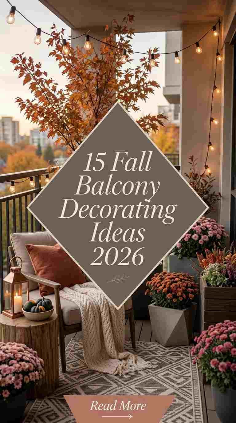 15 Fall Balcony Decorating Ideas 2026 for a Warm Autumn Vibe