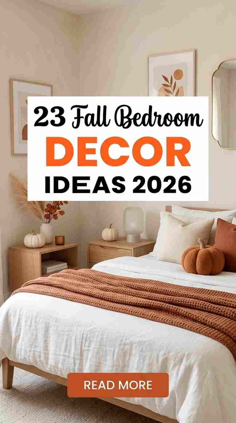 23 Fall Bedroom Decor Ideas 2026 for the Coziest Autumn Retreat