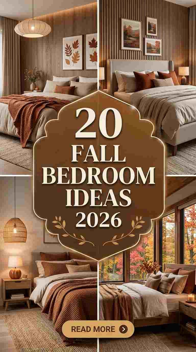 20 Fall Bedroom Ideas 2026 That Bring Cozy Autumn Style Home