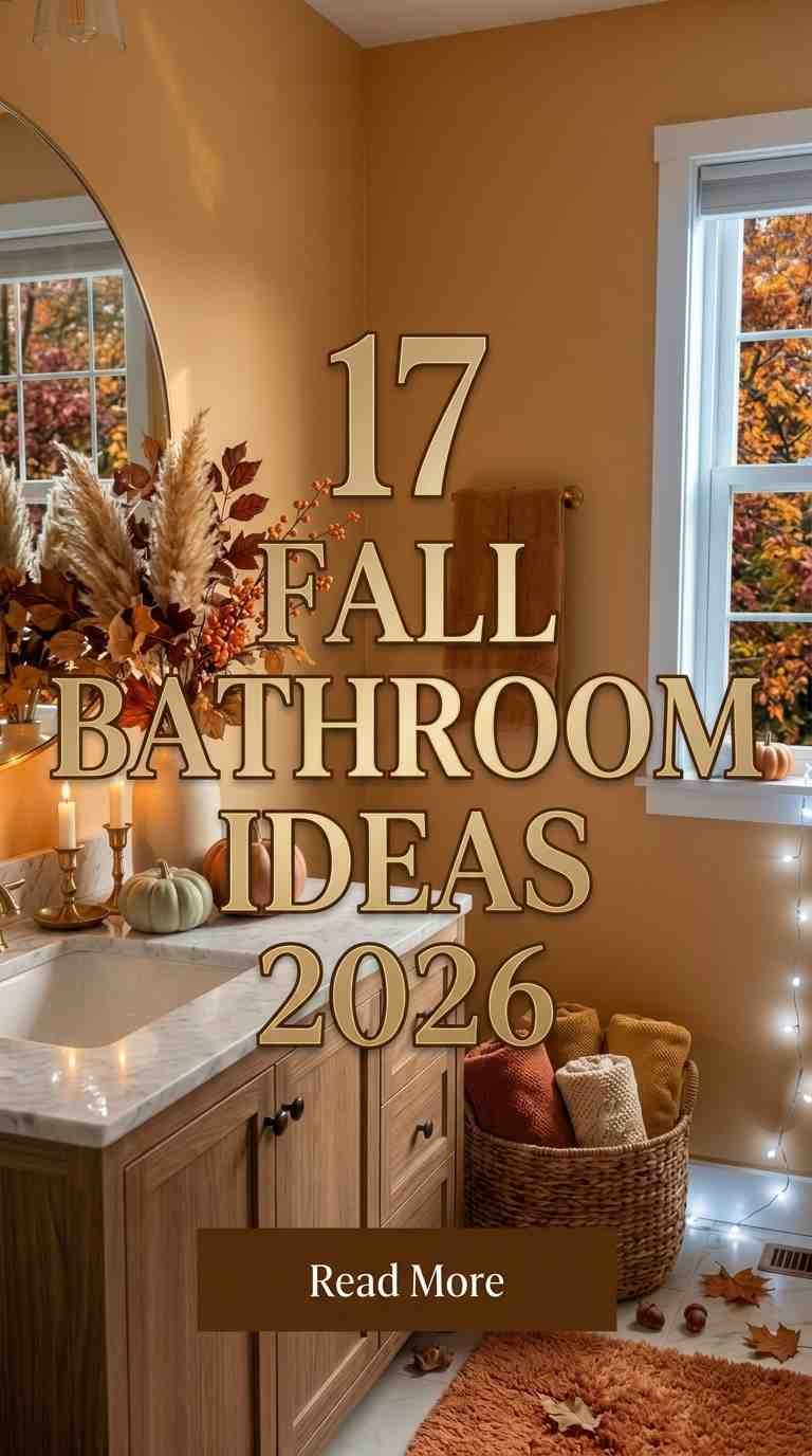 17 Fall Bathroom Ideas 2026 for a Beautiful Autumn Inspired Space