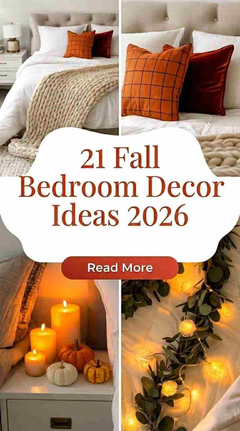 21 Fall Bedroom Decor Ideas 2026 for a Cozy Seasonal Refresh