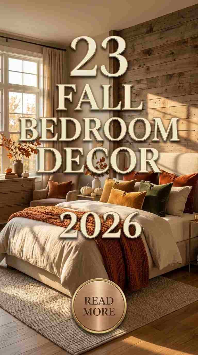23 Fall Decor Ideas for Bedroom 2026 That Feel Warm & Inviting