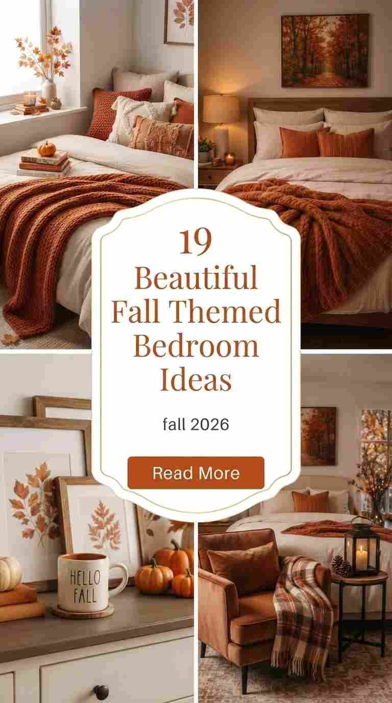 19 Beautiful Fall Themed Bedroom 2026 Ideas for Autumn
