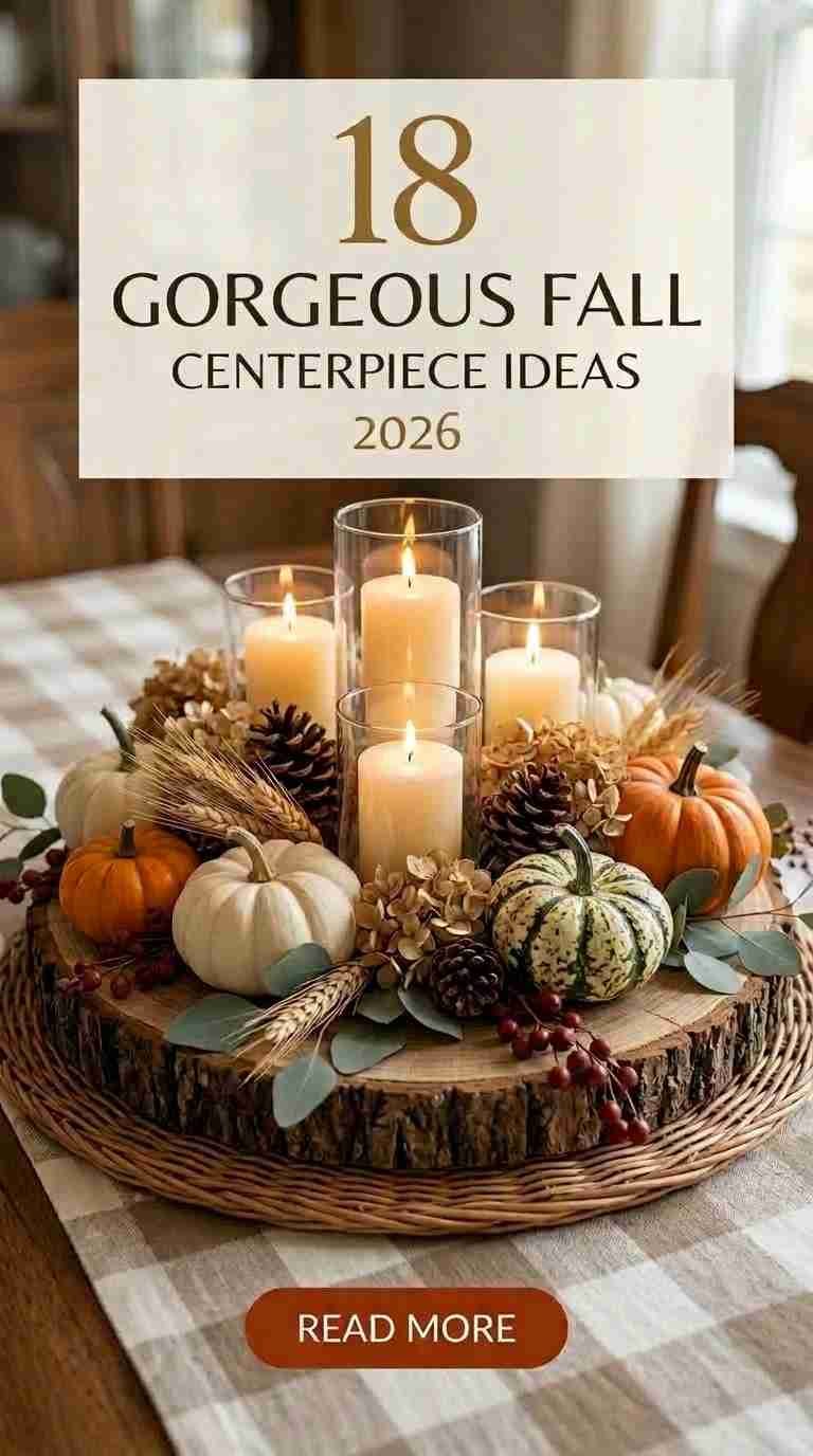 18 Gorgeous Fall Centerpiece Ideas 2026 for Your Dining Table