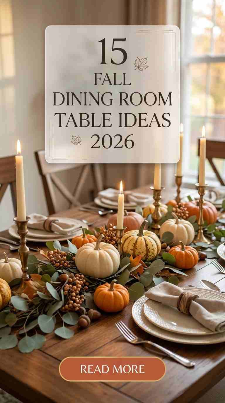 15 Fall Dining Room Table Ideas 2026 for a Beautiful Home