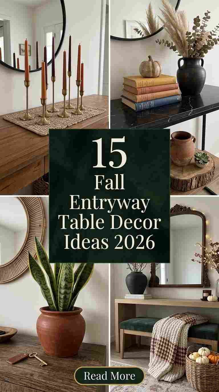 15 Fall Entryway Table Decor Ideas 2026 That Feel Cozy & Inviting