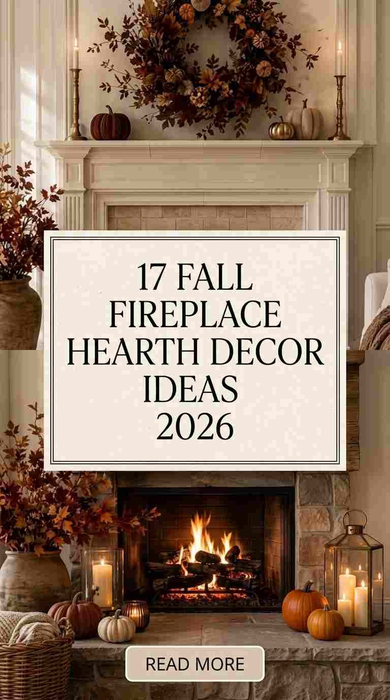 17 Fall Fireplace Hearth Decor Ideas 2026 for a Cozy Autumn Home