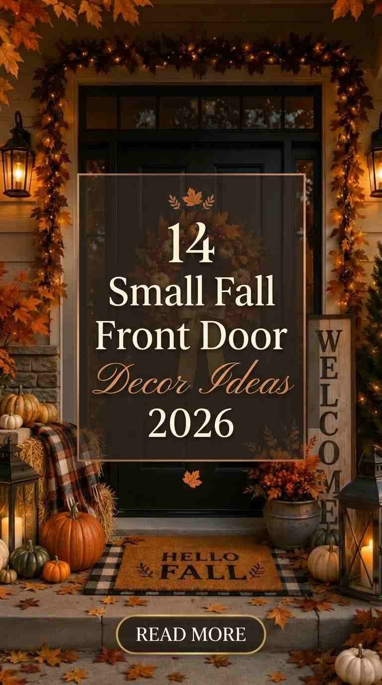14 Small Fall Front Door Decor Ideas 2026 for Cozy Homes