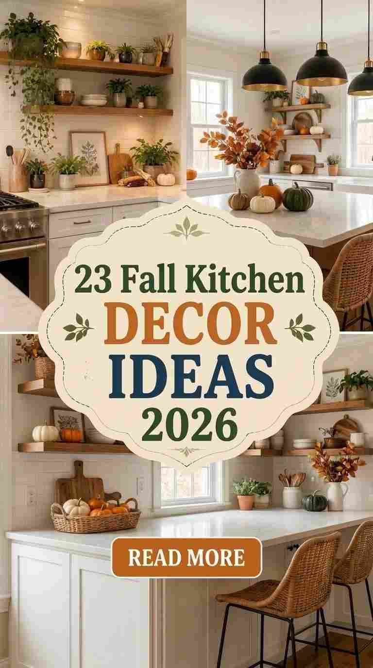 23 Fall Kitchen Countertop Decor Ideas 2026 for a Cozy Autumn Look