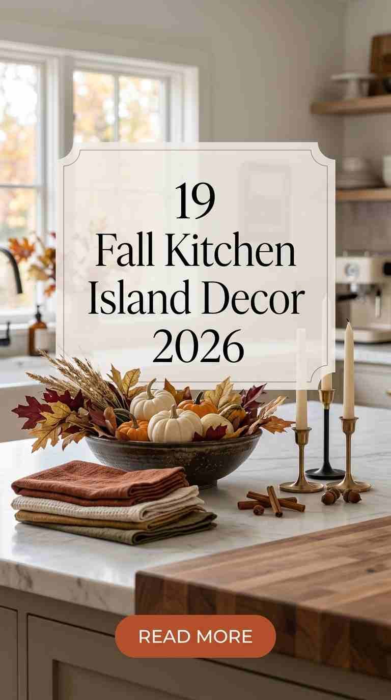 19 Fall Kitchen Island Decor Ideas 2026 That Feel Warm & Inviting