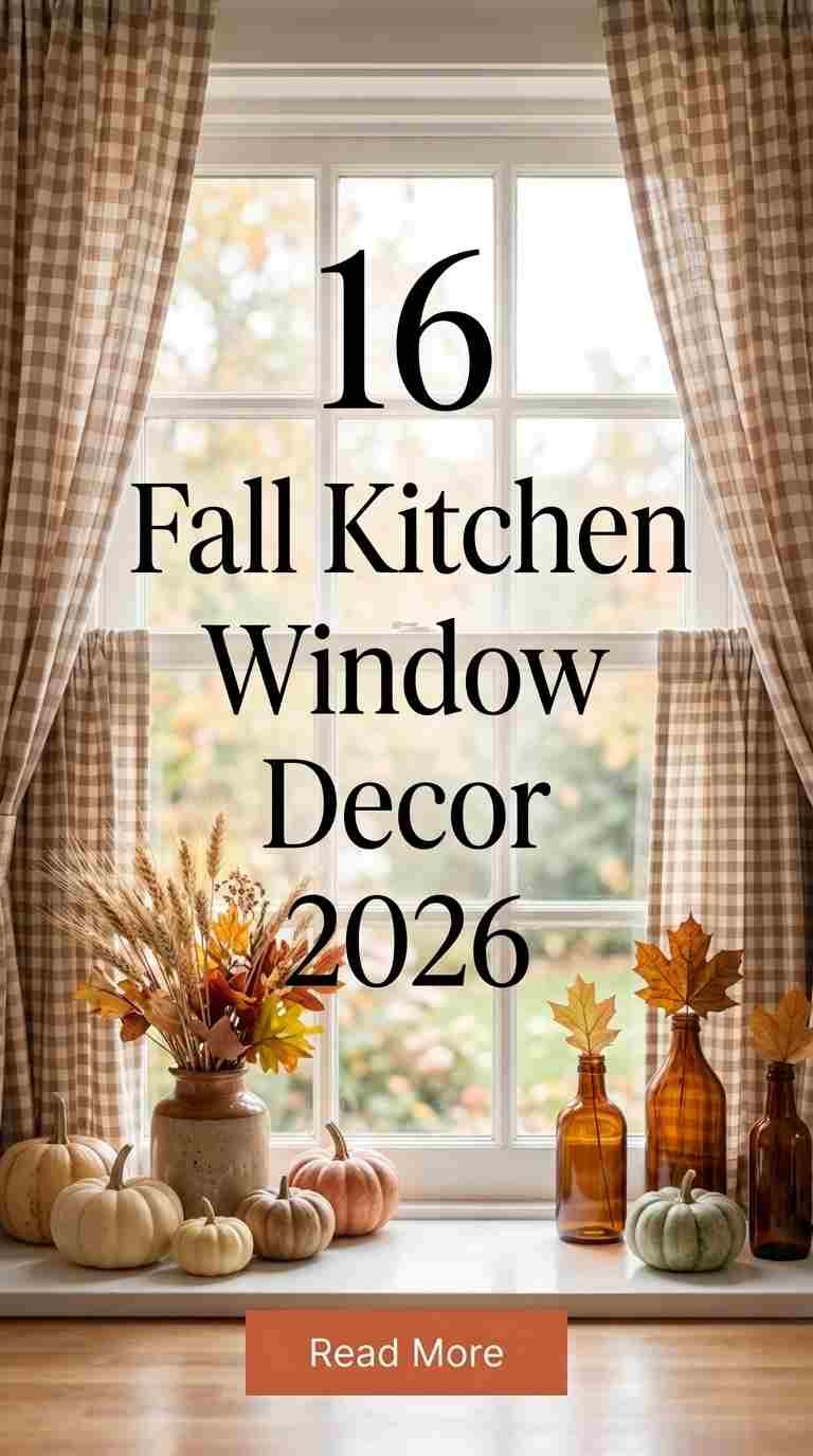 16 Fall Kitchen Window Decor Ideas 2026 for a Charming Autumn Look