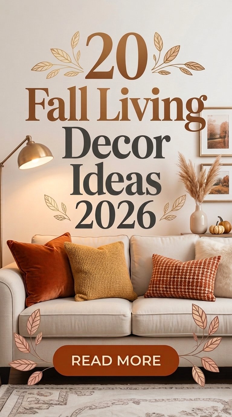 20 Fall Living Room Decor Ideas 2026 in Warm Autumn Colors