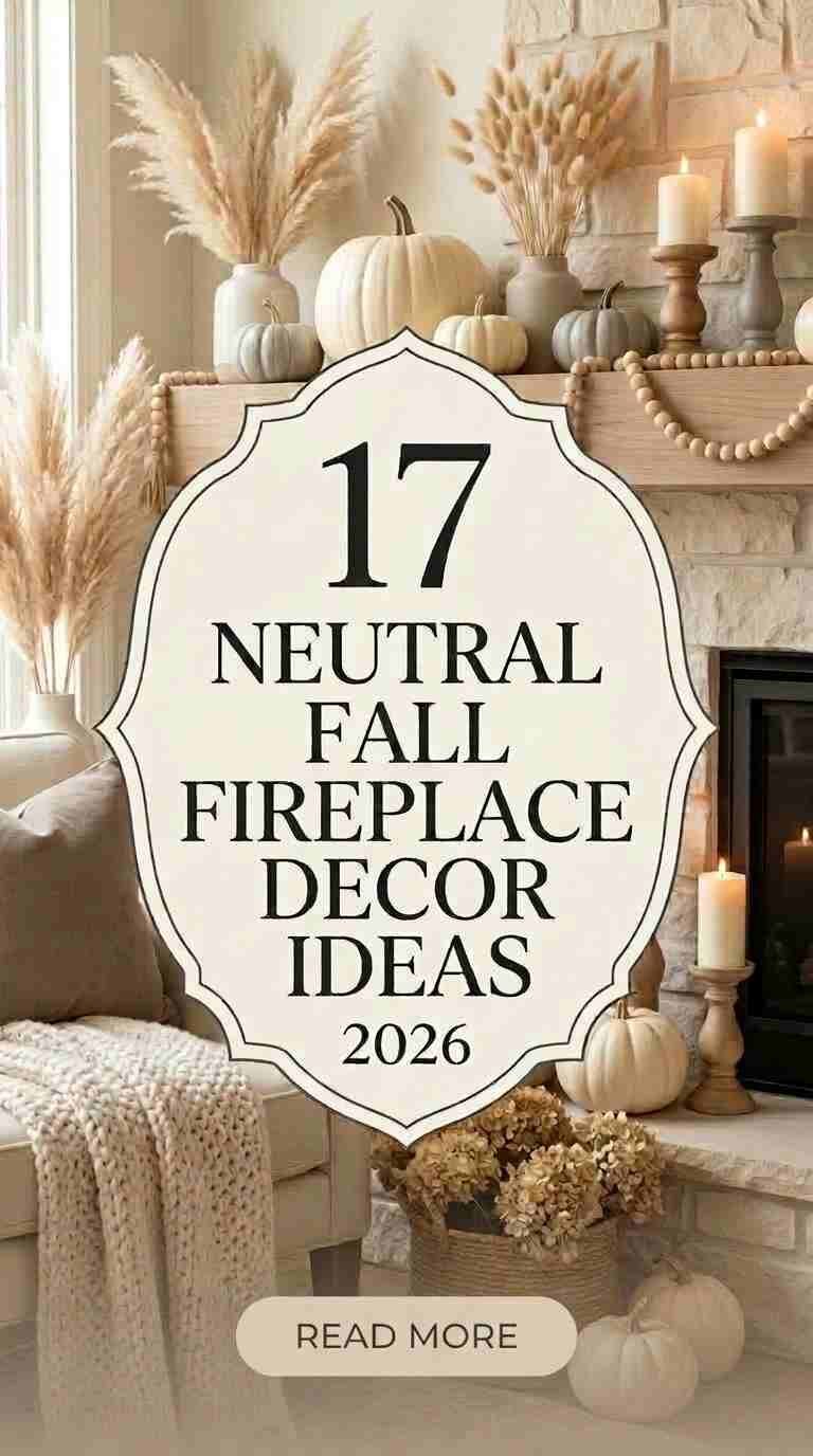 17 Neutral Fall Fireplace Decor Ideas 2026 for an Elegant Home