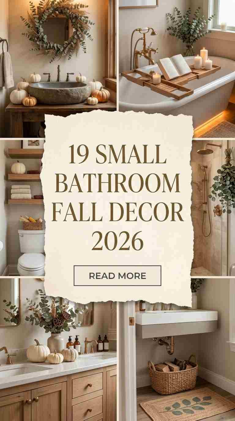 19 Small Bathroom Fall Decor Ideas 2026 That Maximize Cozy Style