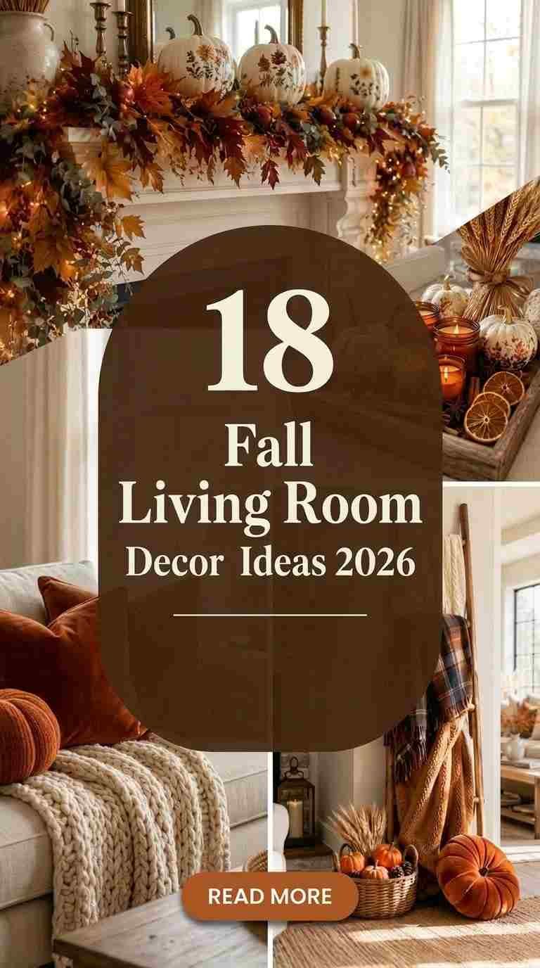 18 Fall Living Room Decor Ideas 2026 That Feel Warm & Cozy
