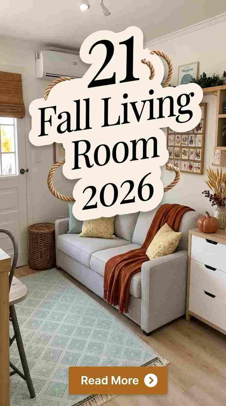 21 Fall Living Room Ideas 2026 to Make Your Home Feel Cozy