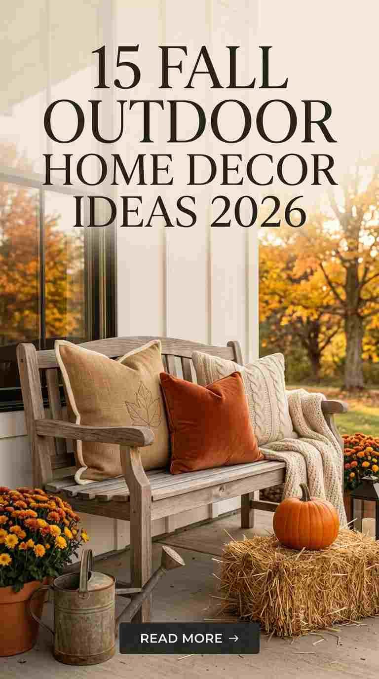 15 Fall Outdoor Home Decor Ideas 2026 to Make Your Space Cozy
