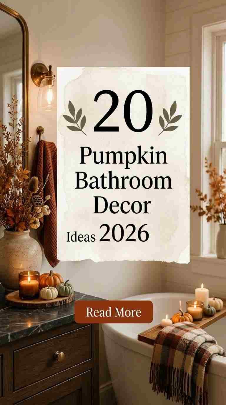 20 Pumpkin Bathroom Decor Ideas 2026 for a Cozy Home