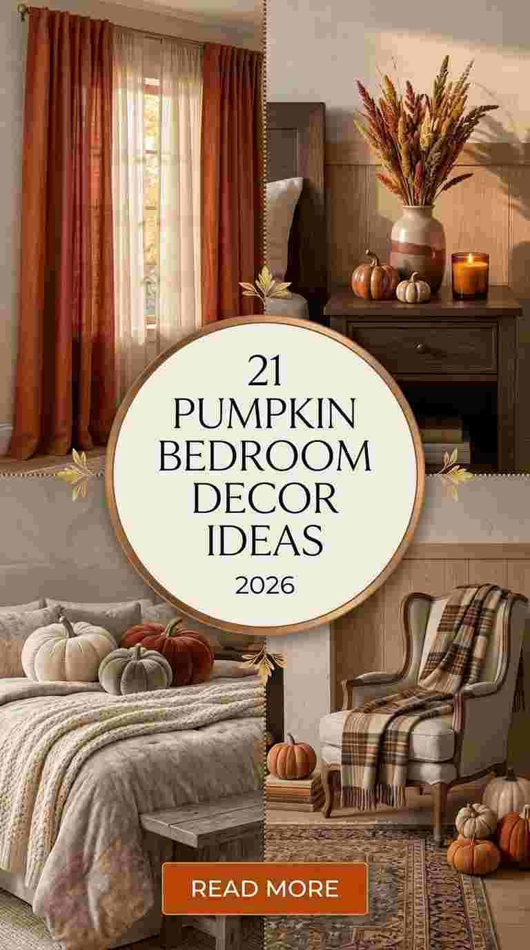 21 Pumpkin Bedroom Decor Ideas 2026 for a Cozy Fall Retreat
