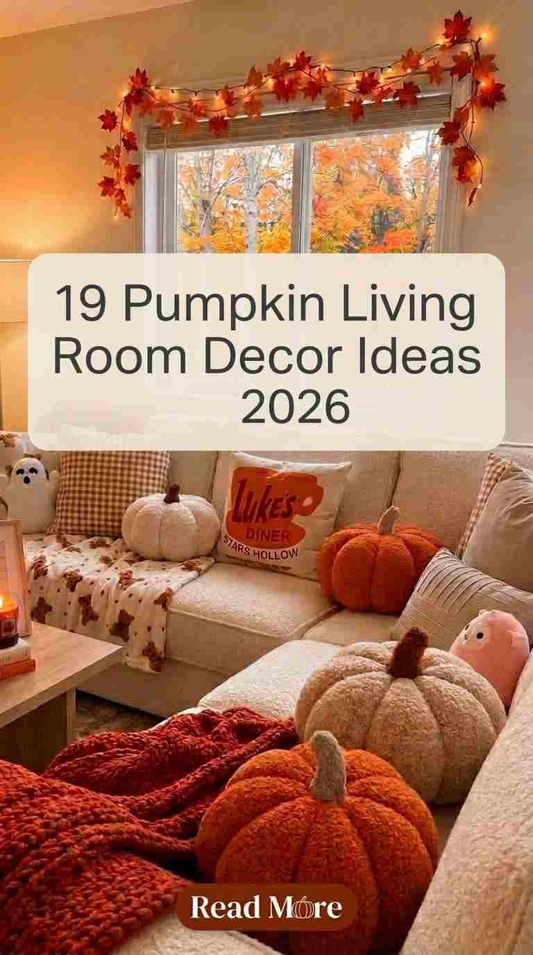 19 Pumpkin Living Room Decor Ideas 2026 for a Cozy Fall Home