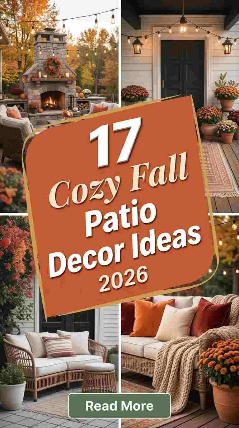 17 Cozy Fall Patio Decor Ideas 2026 to Create the Perfect Outdoor Space