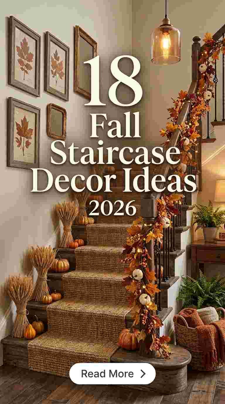 18 Fall Staircase Decor Ideas 2026 to Try This Season