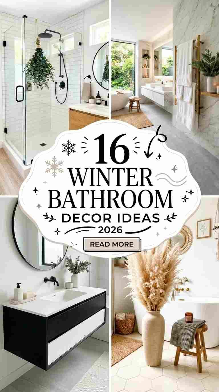 16 Winter Bathroom Decor Ideas 2026 for a Cozy & Warm Space