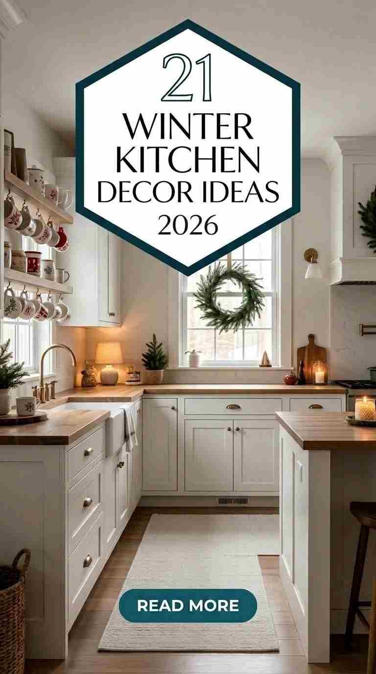 21 Winter Kitchen Decor Ideas 2026 for a Cozy & Warm Home