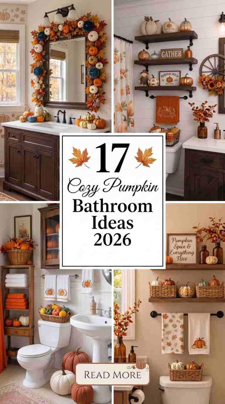 17 Cozy Pumpkin Bathroom Ideas 2026 for a Beautiful Fall Vibe
