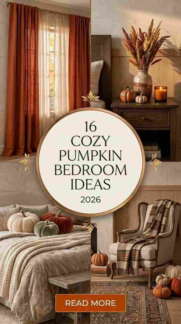 16 Cozy Pumpkin Bedroom Ideas 2026 for a Beautiful Look