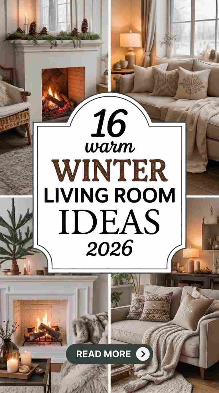 16 Warm Winter Living Room Ideas 2026 to Transform Your Space