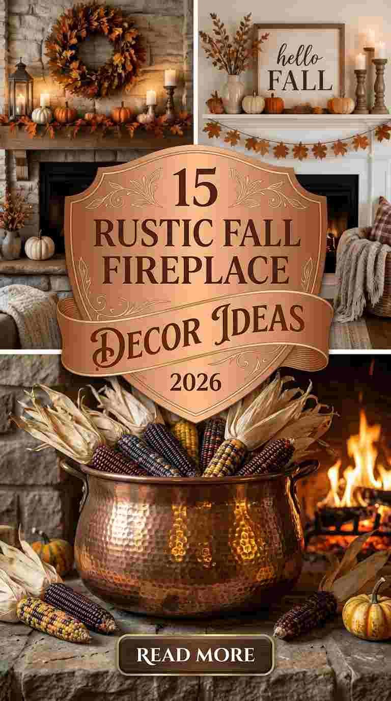 15 Rustic Fall Fireplace Decor Ideas 2026 for a Cozy Autumn Look