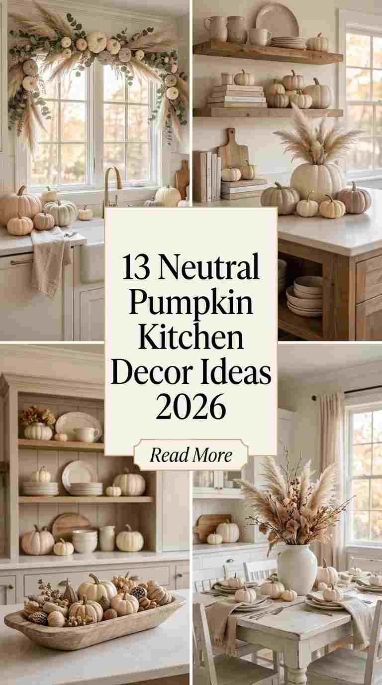13 Neutral Pumpkin Kitchen Decor Ideas 2026 for a Soft Fall Look