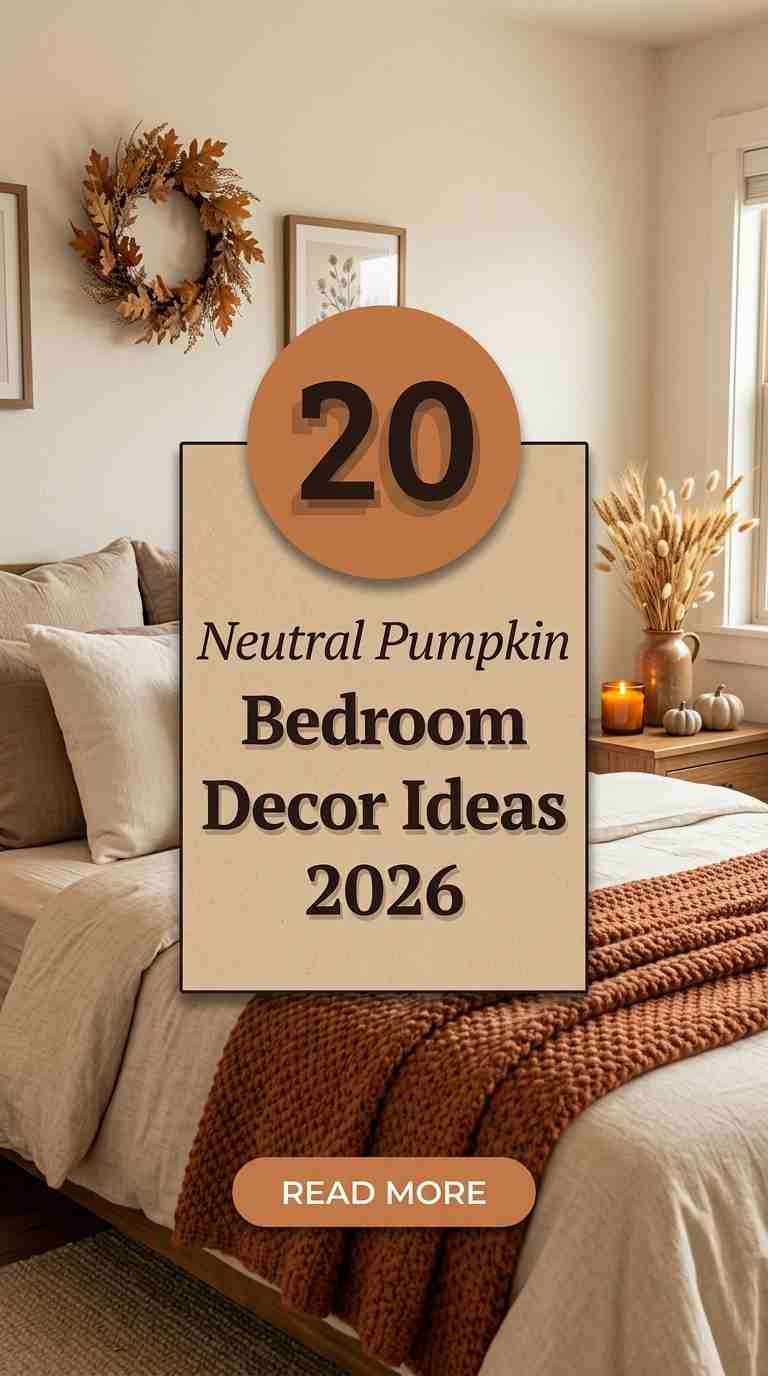 20 Neutral Pumpkin Bedroom Decor Ideas 2026 for a Soft Fall Look