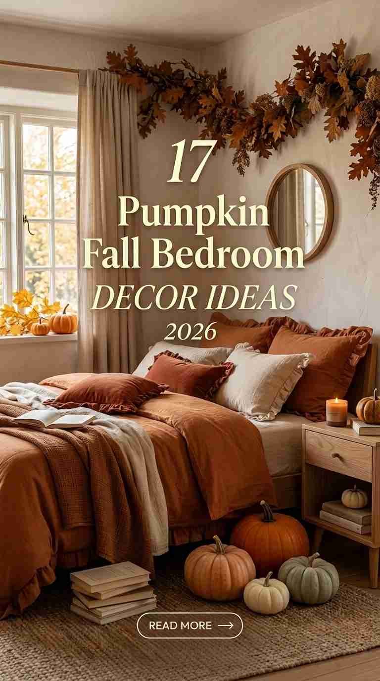 17 Pumpkin Fall Bedroom Decor Ideas 2026 for a Warm & Inviting Space