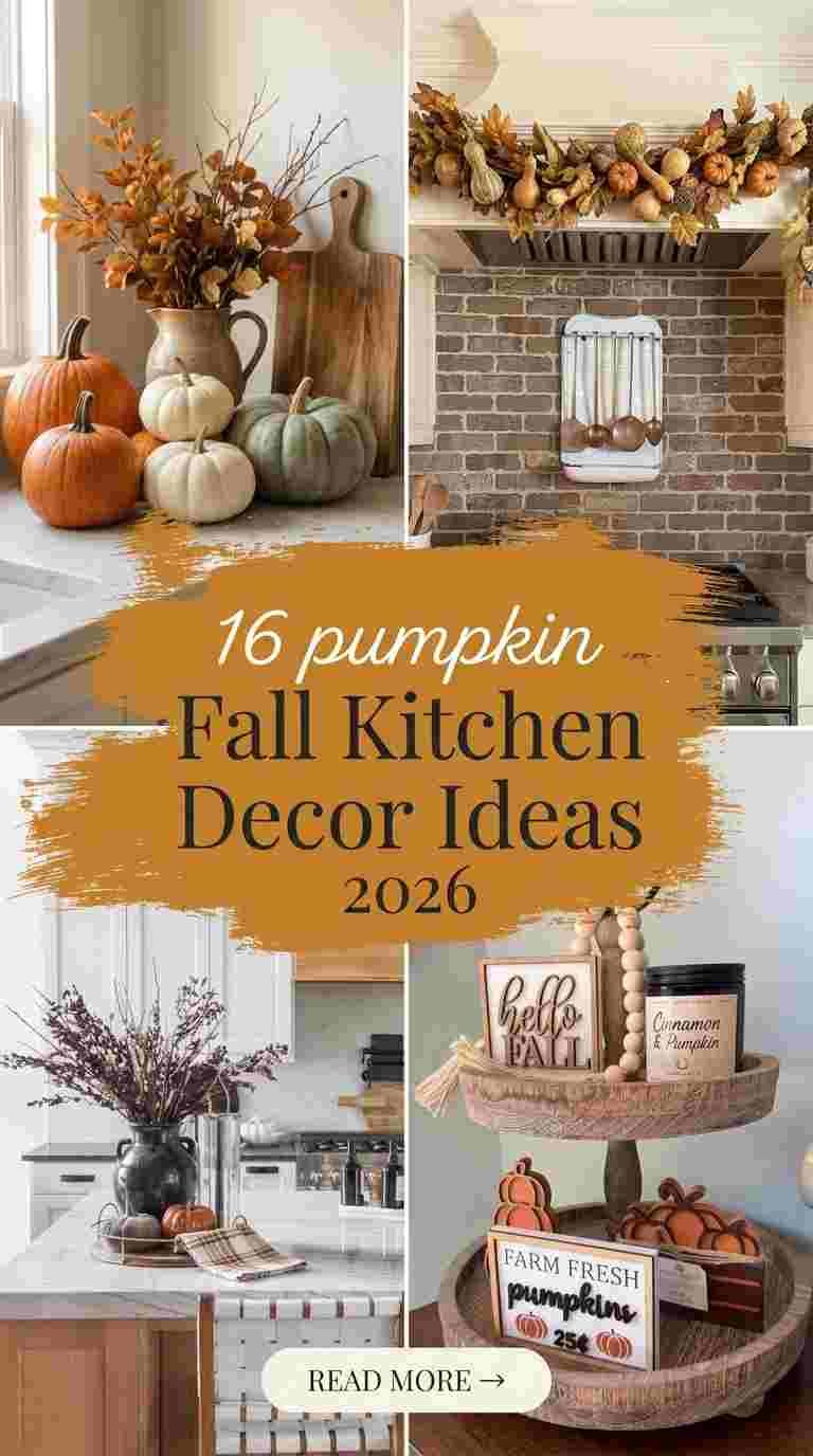 16 Pumpkin Fall Kitchen Decor Ideas 2026 for a Warm & Inviting Space