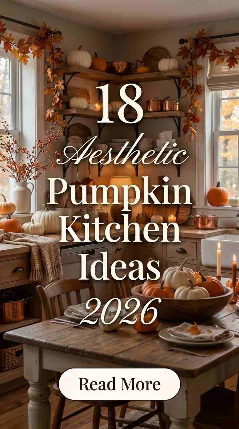 18 Aesthetic Pumpkin Kitchen Ideas 2026 for a Dreamy Autumn Look