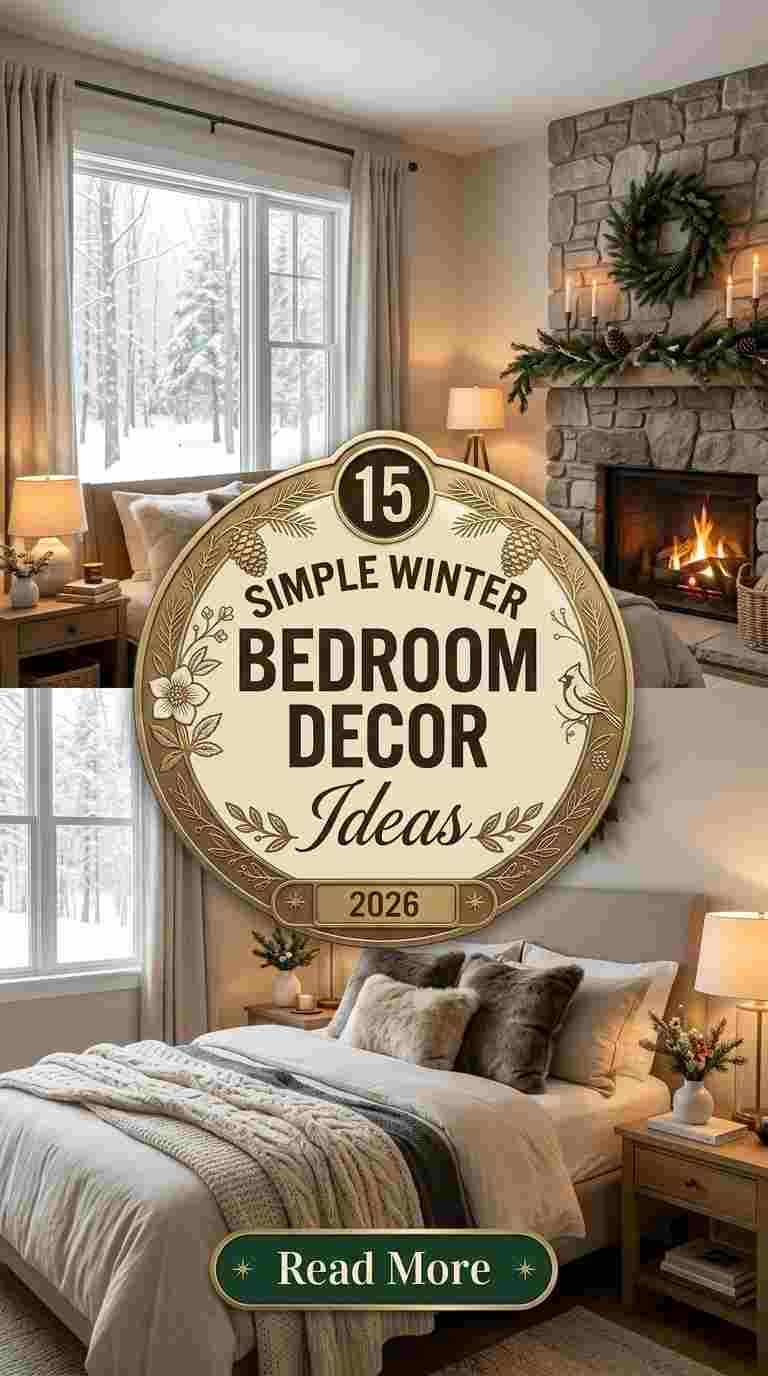 15 Simple Winter Bedroom Decor Ideas 2026 for a Cozy Seasonal Refresh