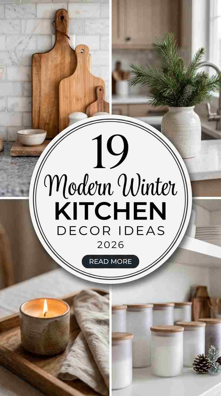 19 Modern Winter Kitchen Decor Ideas 2026 for a Stylish Cozy Home