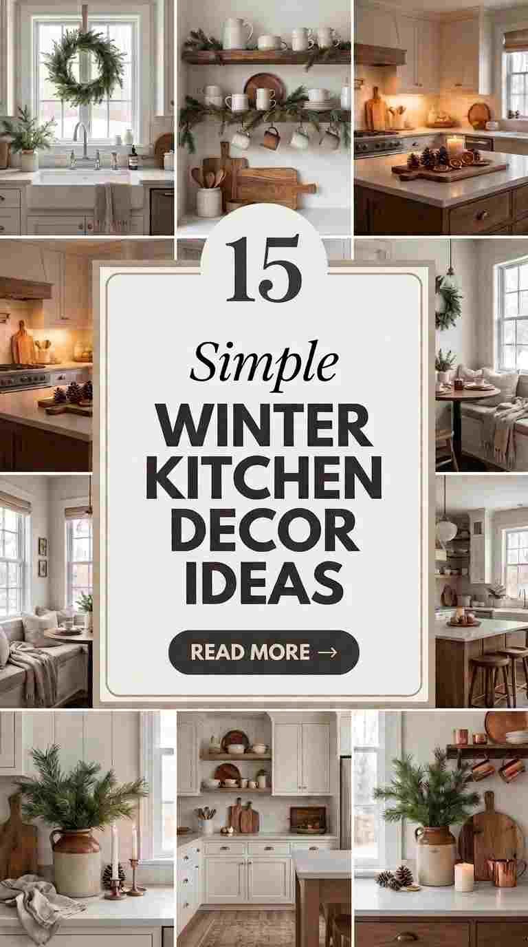 15 Simple Winter Kitchen Decor Ideas 2026 for an Easy Seasonal Refresh